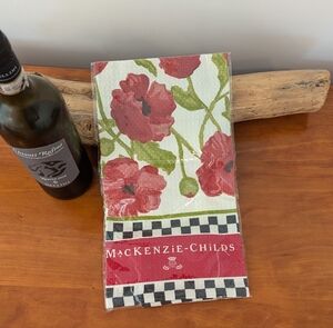 MacKenzie-Childs Red Floral Kitchen Towel